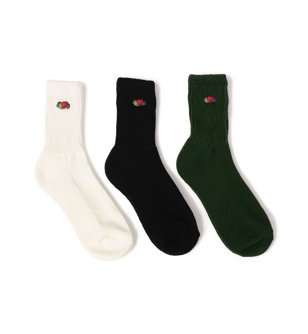 SHIPS any「FRUIT OF THE LOOM: 3足組 ワンポイント 刺繍 クルー ソックス」|ソックス|その他2