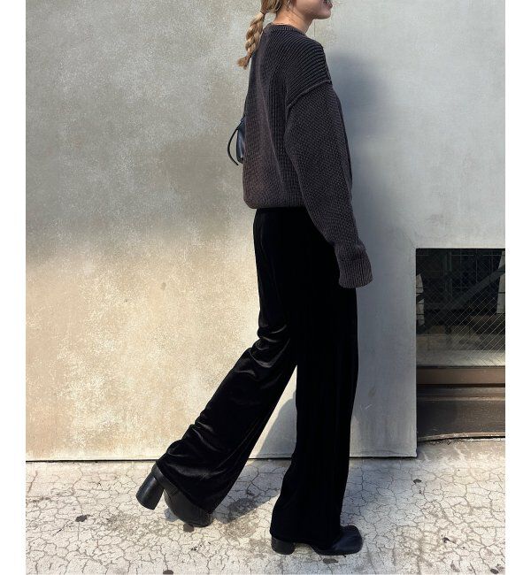 OUTDOOR PRODUCTS Usual Things「追加３ ベロアフレアパンツ」|スラックス|