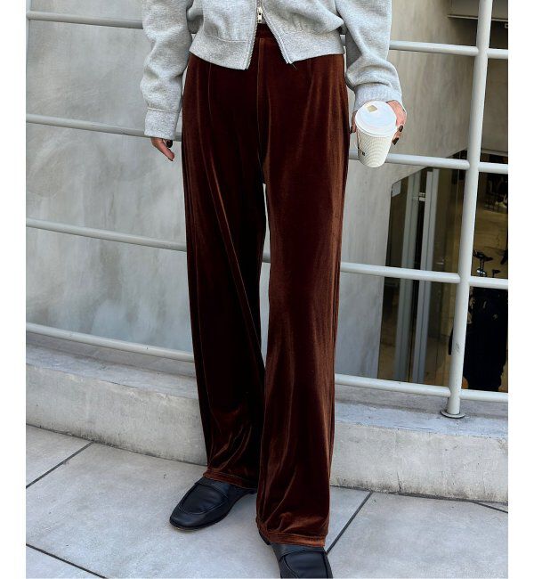 OUTDOOR PRODUCTS Usual Things「追加３ ベロアフレアパンツ」|スラックス|