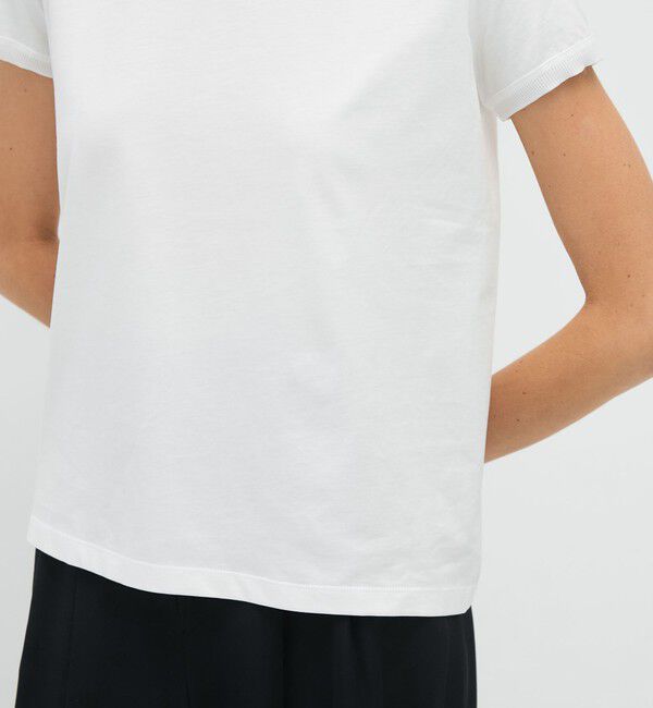 CABaN「コットン リブコンビクルーネックプルオーバー」|Tシャツ・カットソー|