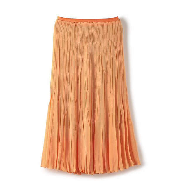 Ballsey「ダブルガーゼプリーツ フラットプリーツスカート」|フレア|