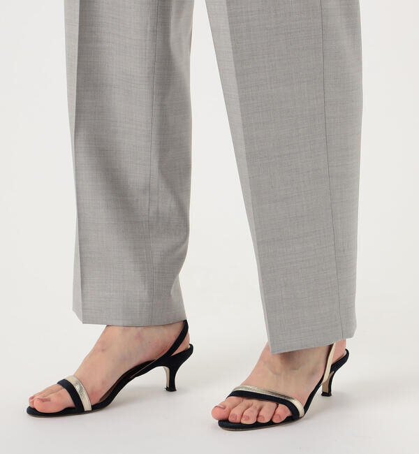 TOMORROWLAND collection「シャイニーピンヘッド ストレートパンツ」|スラックス|