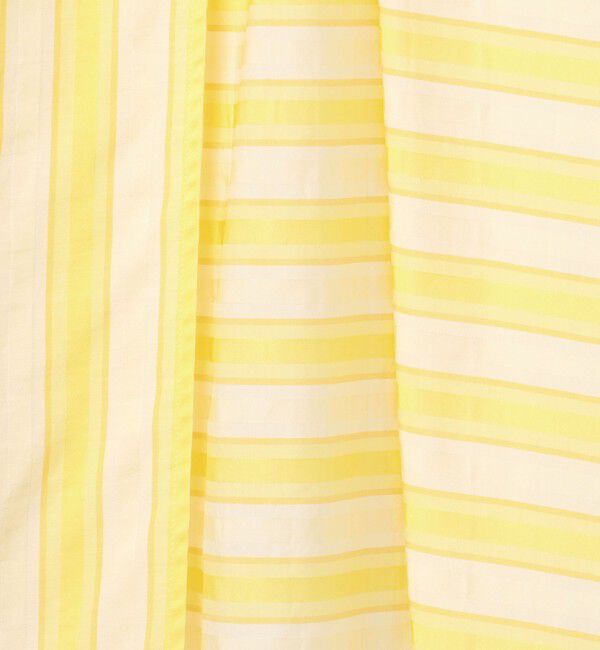 Ballsey「コットンキュプラストライプ ラップスカート」|フレア|