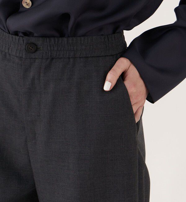 GALERIE VIE「スムースウール イージーストレートパンツ」|その他|