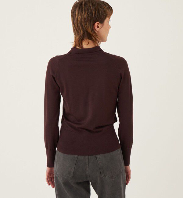 GALERIE VIE「30G エクストラファインゲージウール ポロプルオーバー」|ニット・セーター|