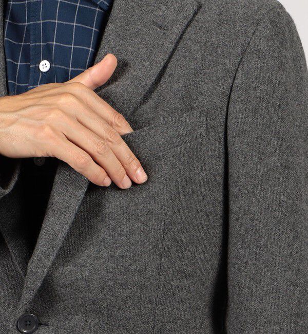 TOMORROWLAND MENS「カシミヤジャージー シングルブレステッド2Bジャケット LORO PIANA」|テーラードジャケット|