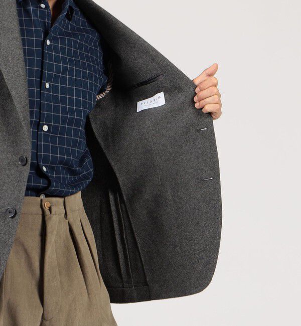 TOMORROWLAND MENS「カシミヤジャージー シングルブレステッド2Bジャケット LORO PIANA」|テーラードジャケット|