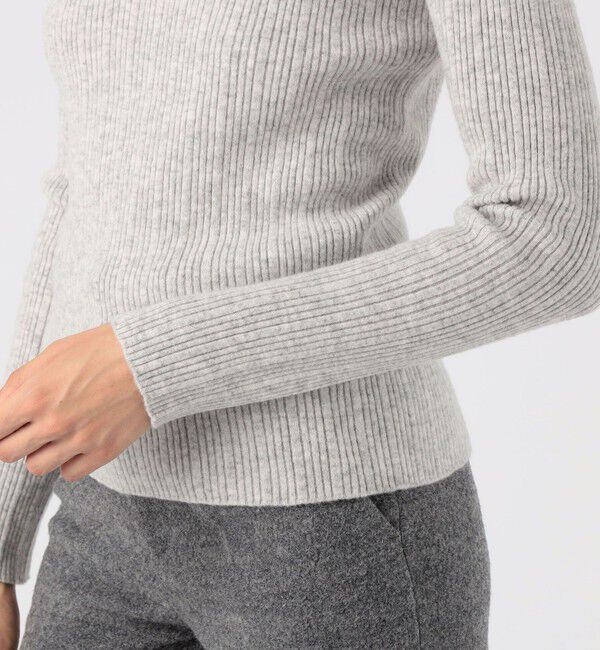 GALERIE VIE「カシミヤランダムリブ タートルネックプルオーバー」|ニット・セーター|