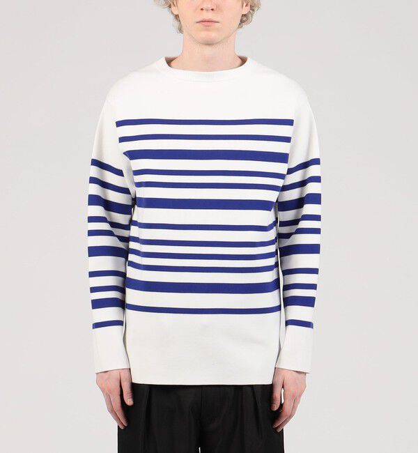 TOMORROWLAND MENS「TOMORROWLAND tricot スビンコットン ニットバスクシャツ」|ニット・セーター|