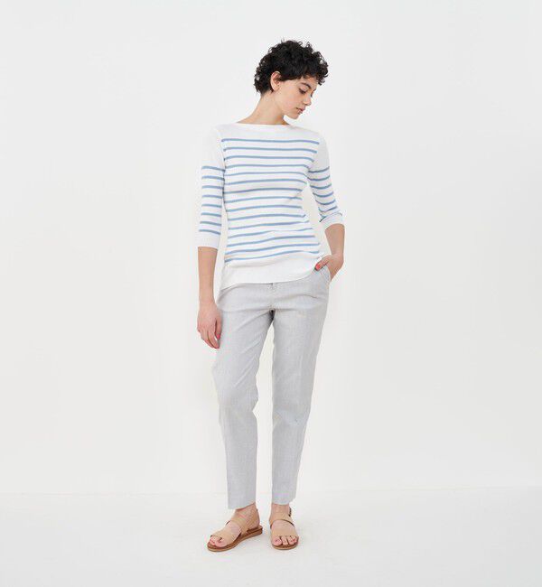 GALERIE VIE「コットンオックスストレッチ イージーシガレットパンツ」|その他|