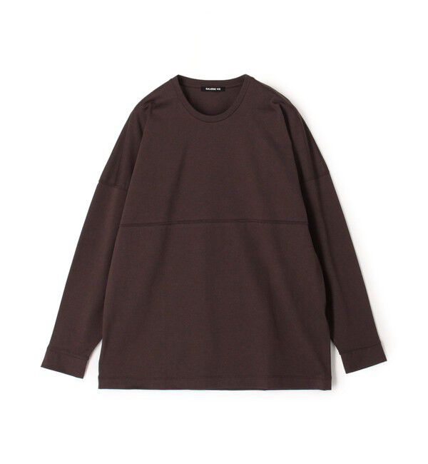 GALERIE VIE「ファインコットン ロングスリーブTシャツ」|Tシャツ・カットソー|49 ダークブラウン