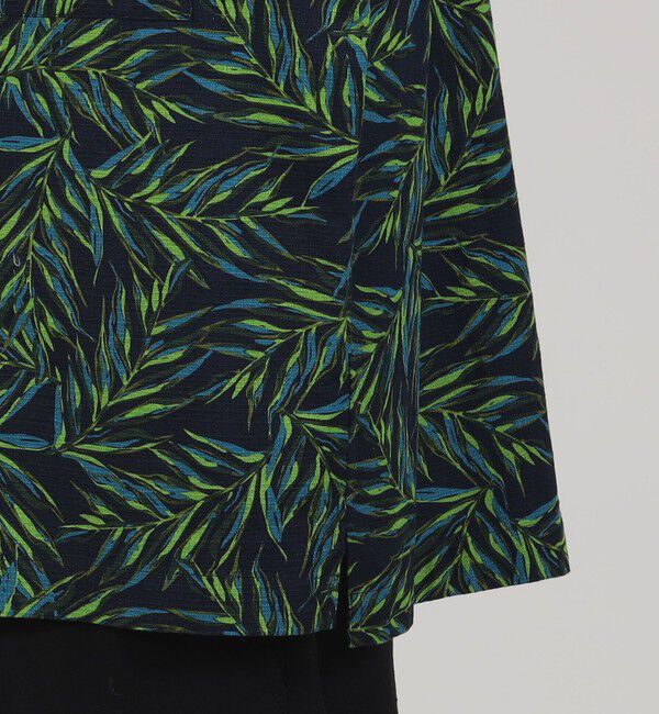 TOMORROWLAND MENS「コットン リーフプリント オープンカラーシャツ」|シャツ・ブラウス|