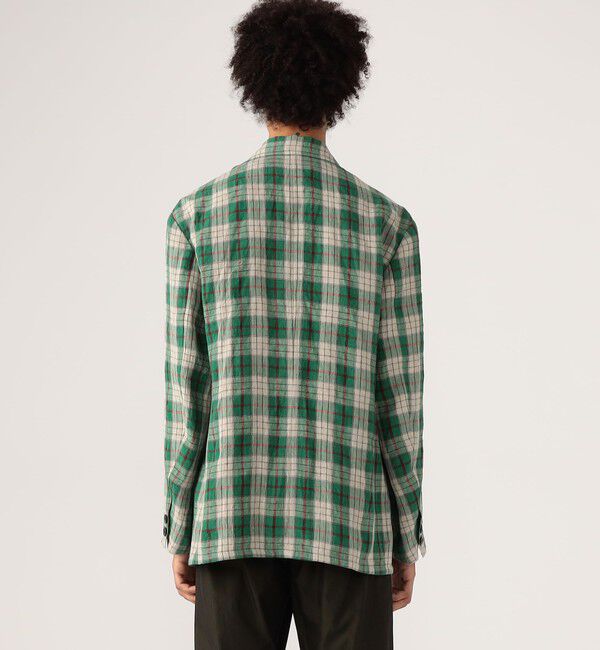 CABaN「CABaN リネン チェック3Pジャケット」|テーラードジャケット|