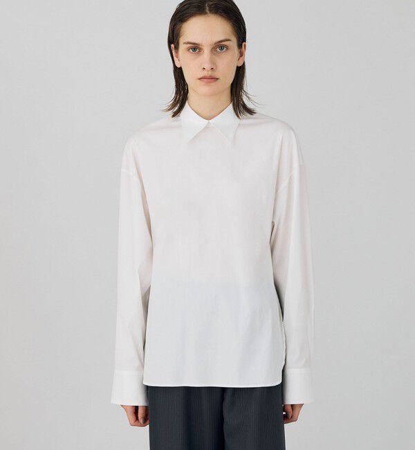 DES PRES「コットンストレッチポプリン ウィングカラーシャツ」|シャツ・ブラウス|