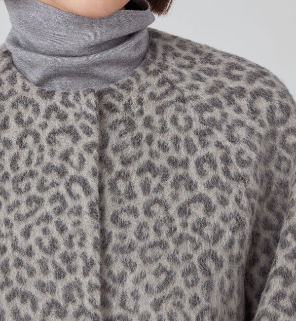 TOMORROWLAND collection「アニマルシャギー ノーカラーコクーンコート」|ノーカラーコート|