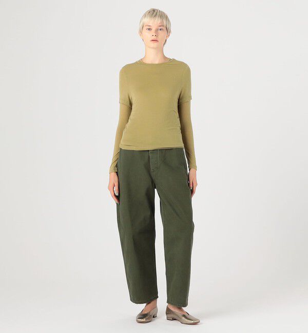 GALERIE VIE「シーアイランドカラーデニム コクーンパンツ」|チノ|