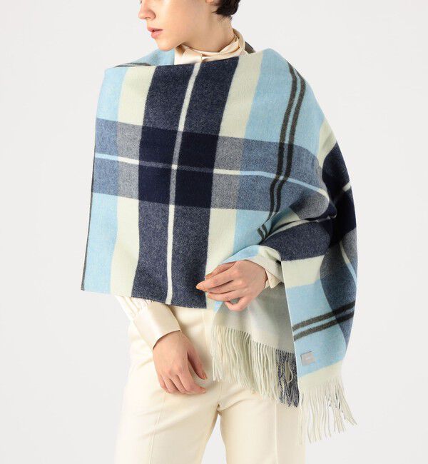 TOMORROWLAND GOODS「TOMORROWLAND チェック カシミヤストール」|ストール|