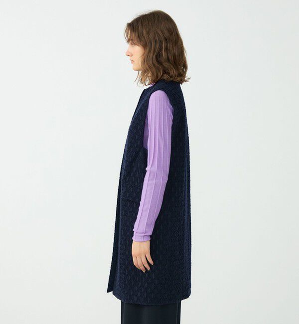 Ballsey「モールヤーンジャカード クルーネックジレ」|ベスト・ジレ|