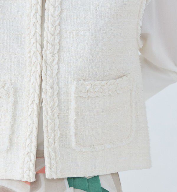 Ballsey「コットンスラブツイード ショートジレ」|ベスト・ジレ|