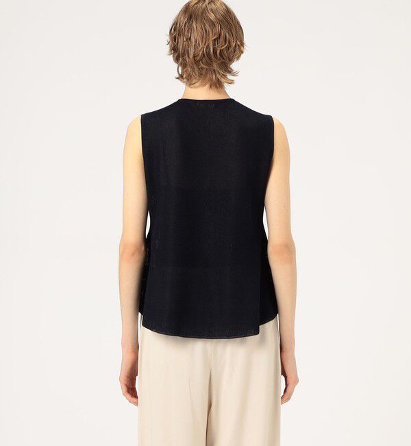 Ballsey「パールメッシュコンビ ペプラムプルオーバー」|ニット・セーター|