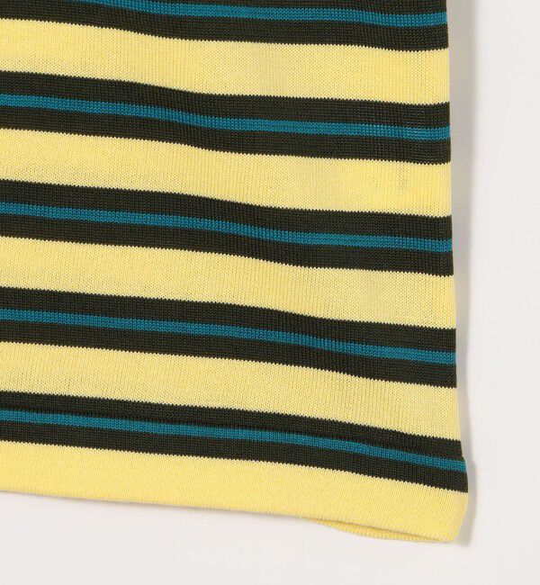 CABaN「CABaN コットン ハイゲージストライプ クルーネックプルオーバー」|ニット・セーター|