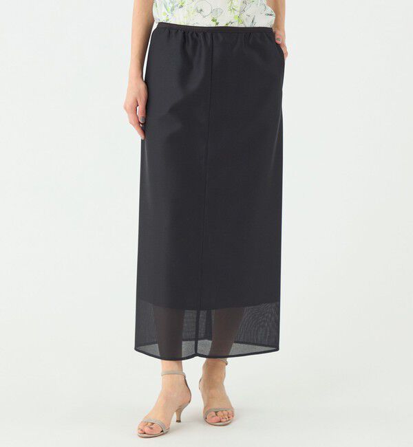 TOMORROWLAND collection「カラミシャイニー シアースカート」|タイト|