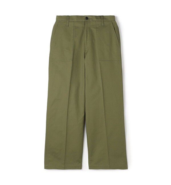 TOMORROWLAND MENS「コットンドリル ベイカーパンツ SONDRIO」|チノ|57 カーキ