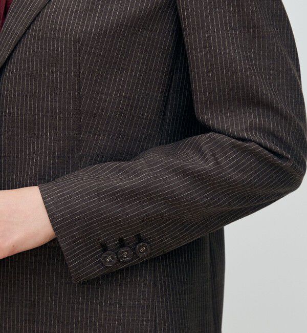 TOMORROWLAND collection「シングルトラックストライプ 2Bテーラードジャケット」|テーラードジャケット|