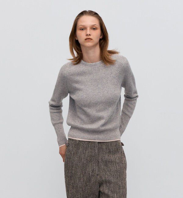 BACCA「ラメウール ベーシックプルオーバーニット」|ニット・セーター|