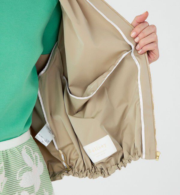 Ballsey「ライトパウダリータフタ ギャザーブルゾン」|ブルゾン・スタジャン|