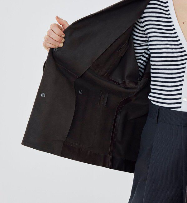 GALERIE VIE「ソフトグレインシープレザー ドルマンスリーブジャケット」|その他|