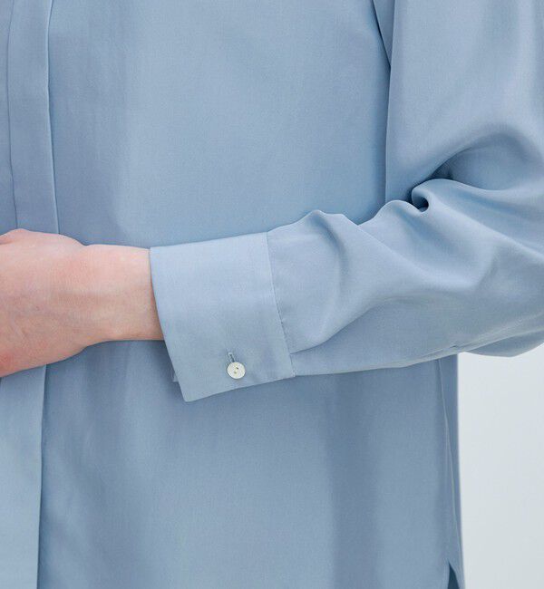 TOMORROWLAND collection「シルクサンドウォッシュ レギュラーカラーブラウス」|シャツ・ブラウス|