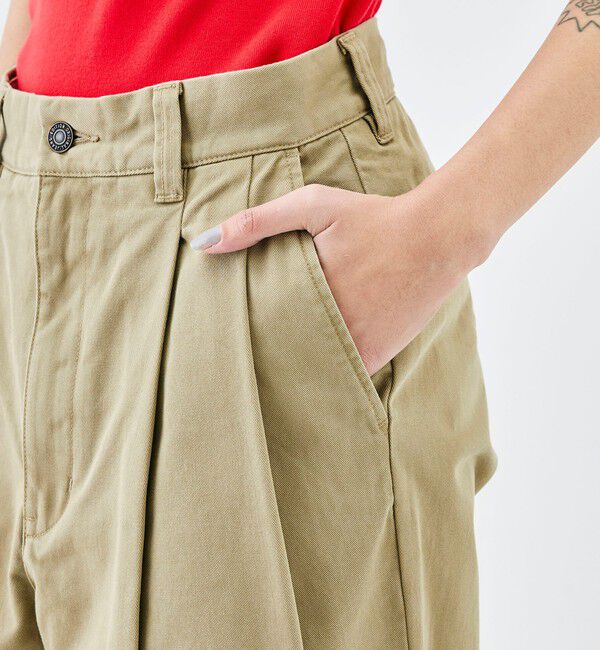 Edition「ミリタリーチノ タックパンツ」|チノ|