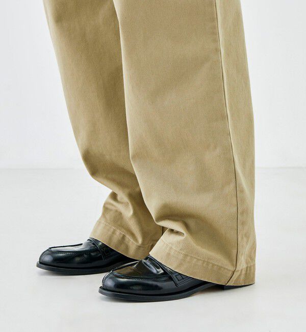 Edition「ミリタリーチノ タックパンツ」|チノ|