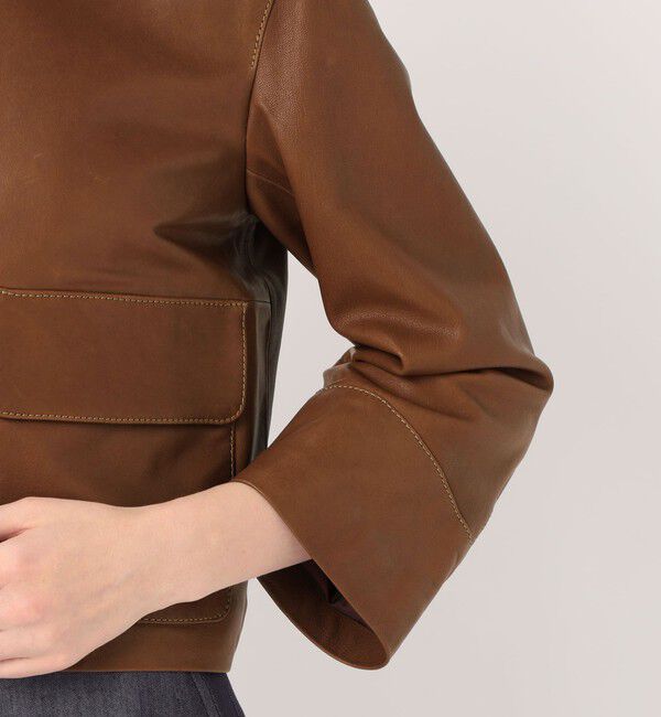 TOMORROWLAND collection「セミベジタブルレザー サックジャケット」|その他|