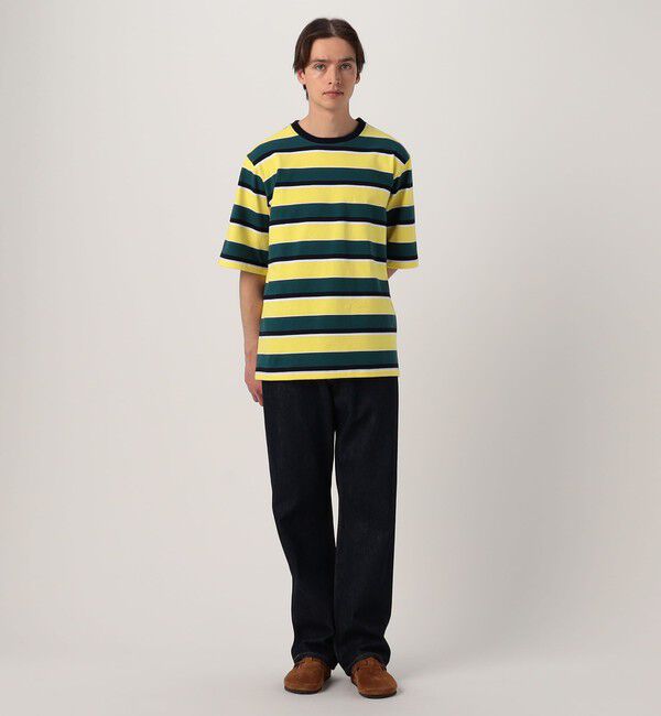 TOMORROWLAND MENS「【別注】BARBARIAN コットンボーダー ハーフスリーブ クルーネックカットソー」|Tシャツ・カットソー|