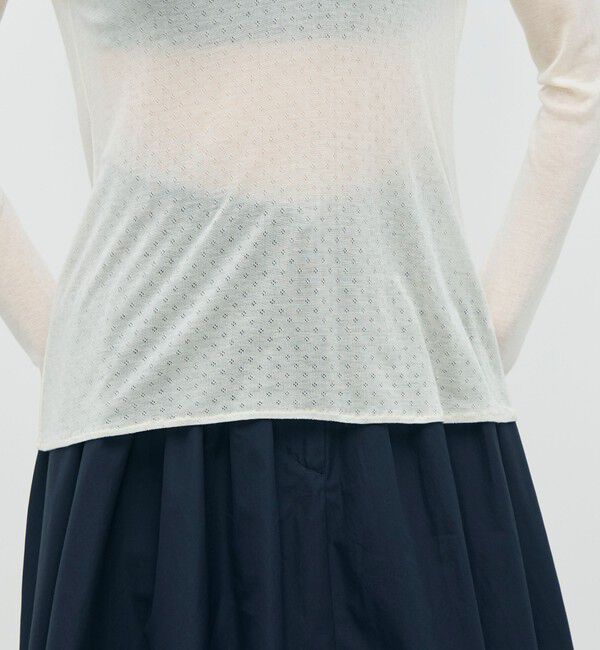 BACCA「パターンメッシュ ロングスリーブプルオーバー」|Tシャツ・カットソー|