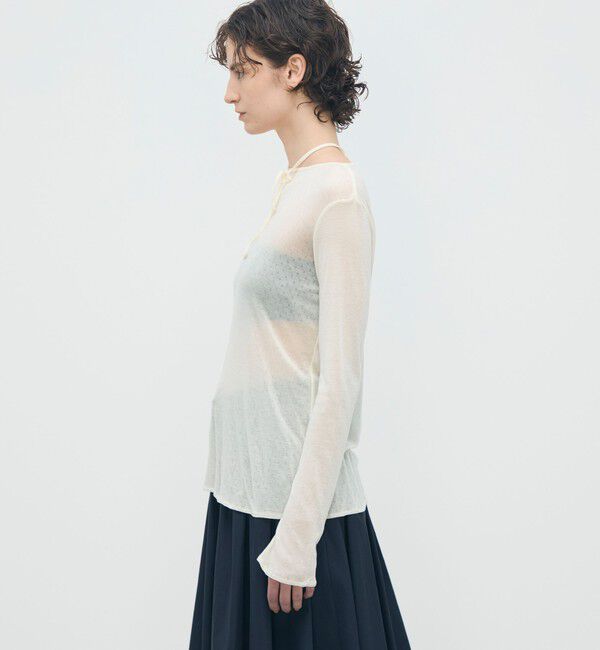 BACCA「パターンメッシュ ロングスリーブプルオーバー」|Tシャツ・カットソー|
