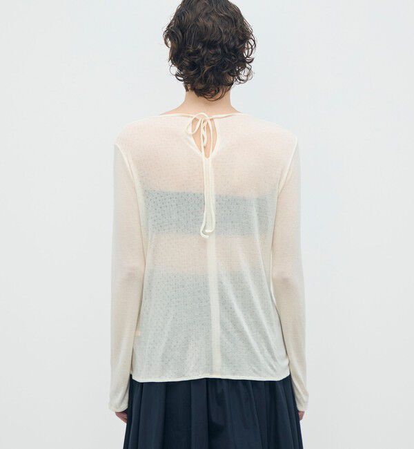 BACCA「パターンメッシュ ロングスリーブプルオーバー」|Tシャツ・カットソー|