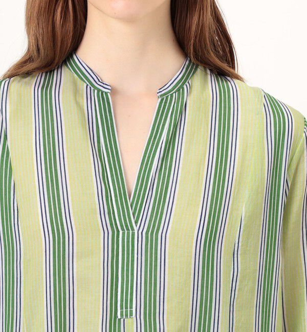 TOMORROWLAND BUYING WEAR「ne Quittez pas Cotton Voile Stripe ワンピース」|ワンピース|