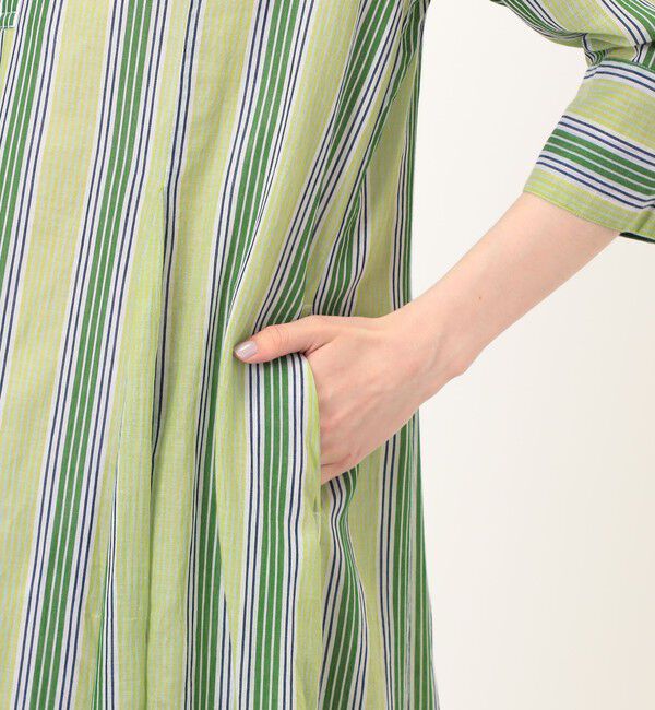 TOMORROWLAND BUYING WEAR「ne Quittez pas Cotton Voile Stripe ワンピース」|ワンピース|