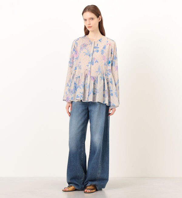 TOMORROWLAND BUYING WEAR「ne Quittez pas Dot Dobby Bouquet ブラウス」|シャツ・ブラウス|