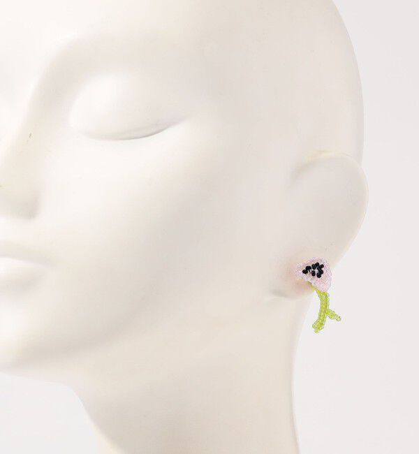 TOMORROWLAND GOODS「Pura Utz Pink Poppy 片耳ピアス」|ピアス|