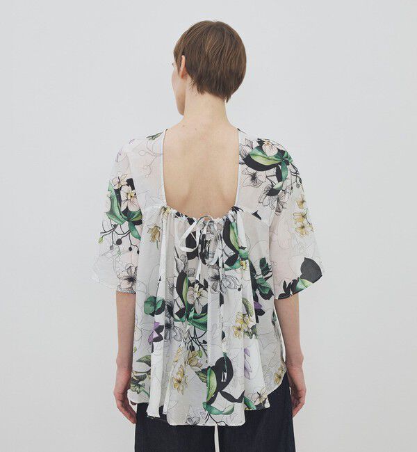 TOMORROWLAND GOODS「WRITEWELL bouquet 2WAYワイドプルオーバーブラウス」|シャツ・ブラウス|