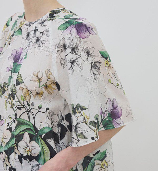 TOMORROWLAND GOODS「WRITEWELL bouquet 2WAYワイドプルオーバーブラウス」|シャツ・ブラウス|