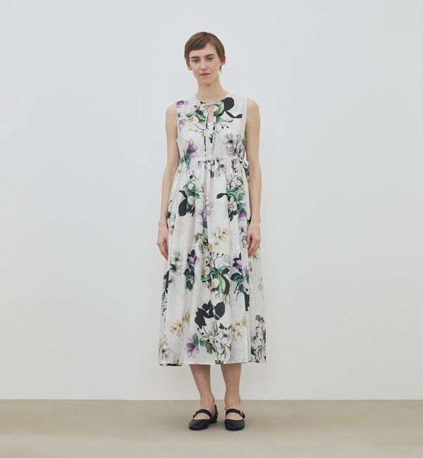 TOMORROWLAND GOODS「WRITEWELL bouquet ギャザーワンピース」|ワンピース|