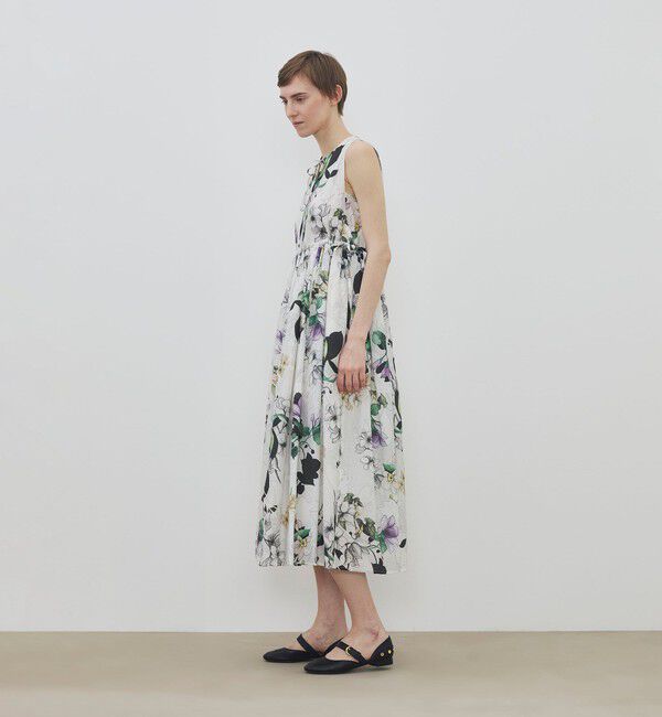 TOMORROWLAND GOODS「WRITEWELL bouquet ギャザーワンピース」|ワンピース|