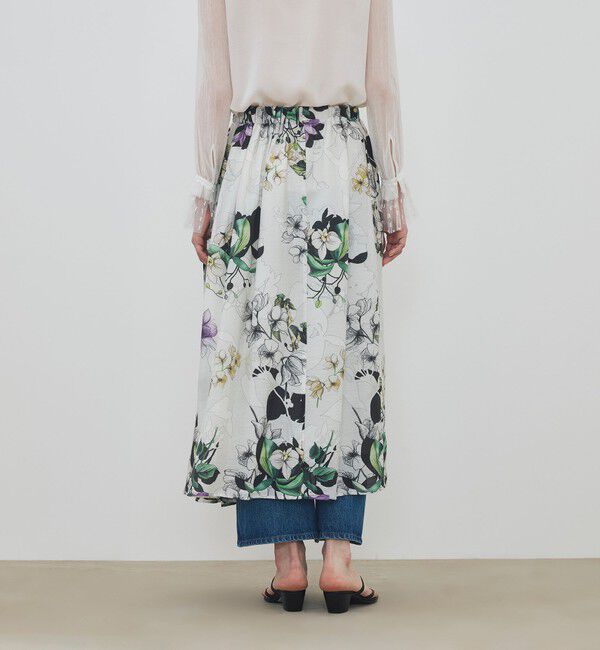 TOMORROWLAND GOODS「 WRITEWELL bouquet ギャザースカート」|フレア|