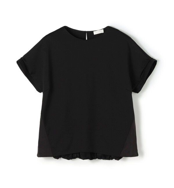 Ballsey「スムースポンチ コンビプルオーバー」|Tシャツ・カットソー|19 ブラック