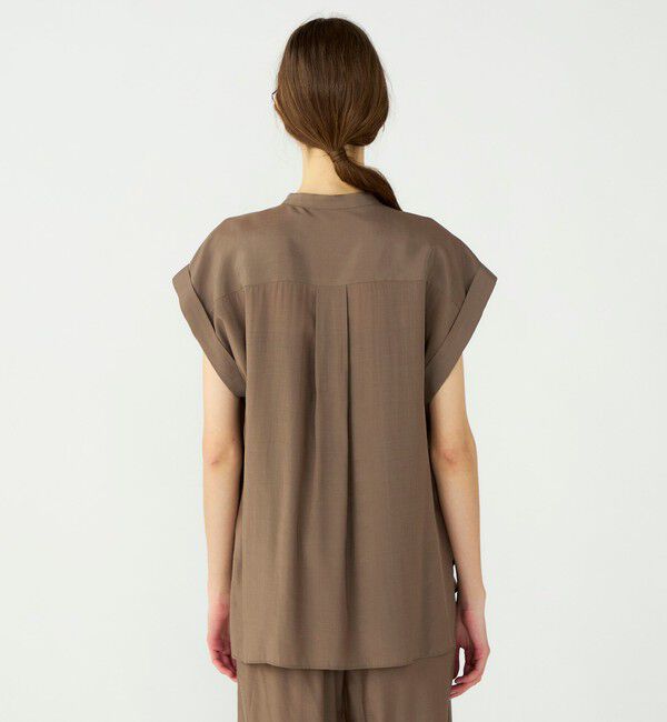 Ballsey「シルキーブロード オーバーシャツブラウス」|シャツ・ブラウス|